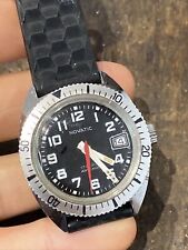 Vintage Montre Mécanique Acier Plongeuses NOVATIC 17 Rubis Antichoc