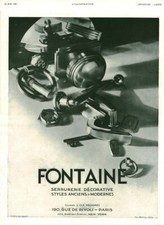 Publicité ancienne serrurerie