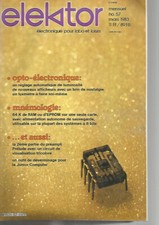 ELEKTOR N°57 OPTO-ELECTRONIQUE / MNEMOLOGIE / LUXMETRE A CRISTAUX LIQUIDES