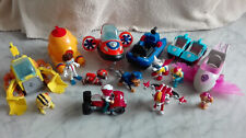lot PAT PATROUILLE AQUA AIR MIGHTY 7 véhicules + figurines à fonction
