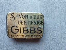ancienne boîte savon dentifrice GIBBS