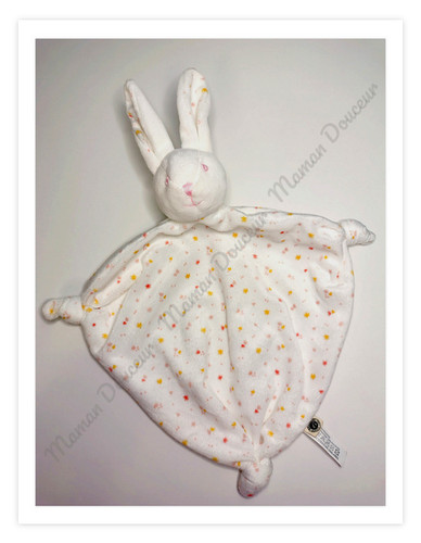 Doudou plat triangle lapin - triangle,