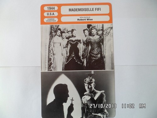 Carte fiche cinema 1944 - carte,