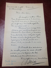 CHARLES GUERIN Autographe Signé 1920 PEINTRE POSTIMPRESSIONNISME PAUL FORT