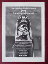 1/1987 PUB PILATUS PC-9 TRAINER PILOT MARTIN BAKER AIRCRAFT ORIGINAL SPANISH AD
