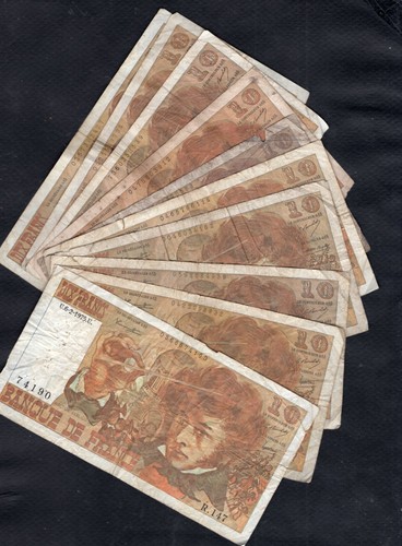 France lot billets de - 10, 10