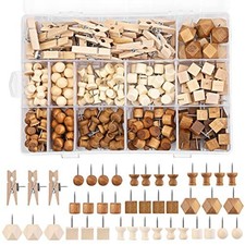 270 Pcs Wood Push Pins, 2