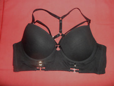 UNDIZ:SOUTIEN GORGE STYLE BUSTIER NOIR COQUE 100 C TBE PORTE 2 FOIS
