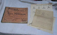 Documentation ancienne, catalogue de fabrique robinetterie, Emile Fondeur 1904