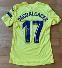 maillot porté match worn shirt unwashed maglia trikot Villarreal Paco Alcacer