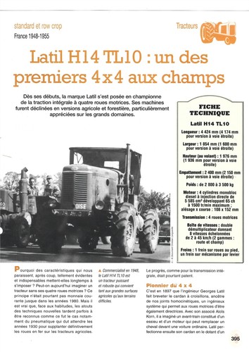 Tracteur latil 10 un - h,