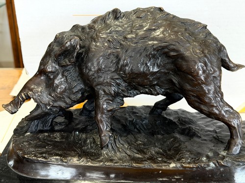 Grand sanglier bronze - sanglier,