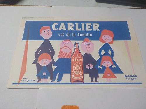 Buvard ancien biere brasserie - buvard,