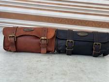 Sacoche de rangement en cuir