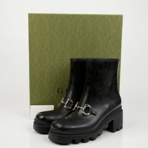 Gucci horsebit rain boots - horsebit,