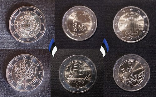 Euro estonie 2012 2018 - €,