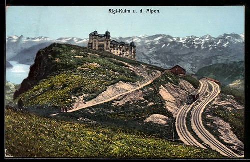 Carte postale rigi kulm - postale, rigi-kulm