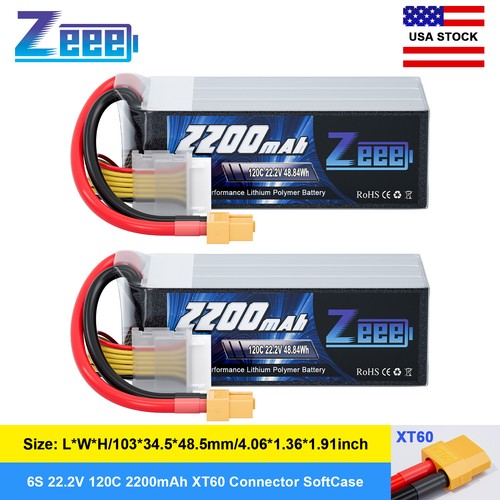 Zeee lipo battery 120c - zeee, 6s