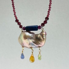 collier en perle baroque