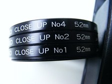 FILTRES CLOSE-UP n° 1, 2 et 4 - Diamètre 52