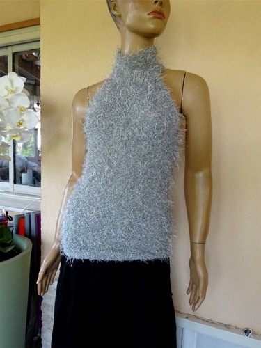 Tunique pull dos gris - tunique,