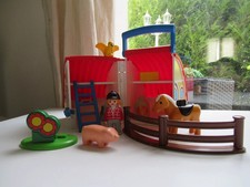 7 ⚜️ La Ferme Transportable Maison Playmobil 123 Réf: 6778 Complet