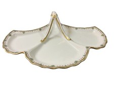 ANCIEN PLAT DE PRÉSENTATION LÉGUME  PORCELAINE LIMOGES COUPE ASSIETTE SIGNÉE