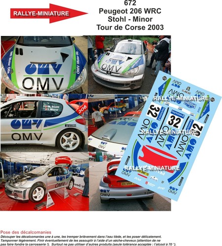 Decals ref 0672 - 1/43,