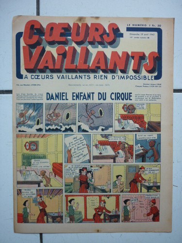 Coeurs vaillants num 16 - coeurs, /