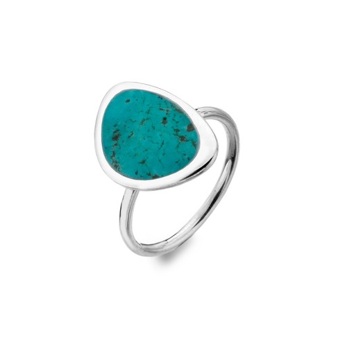 Bague turquoise argent - en,