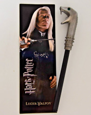 BAGUETTE DE LUCIUS MALFOY HARRY POTTER ET MARQUE-PAGE NEUF NOBLE COLLECTION