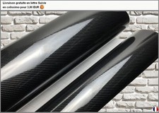 film vinyle carbone 6D noir thermoformable sticker adhésif PREMIUM 30cm x 20cm