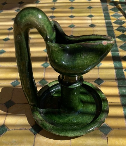 Lampe huile terre cuite - huile,