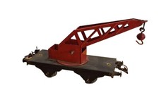 HORNBY - WAGON GRUE N°1 TREUIL, A POULIE PALAN LEVAGE, A ESSIEUX ÉCHELLE O