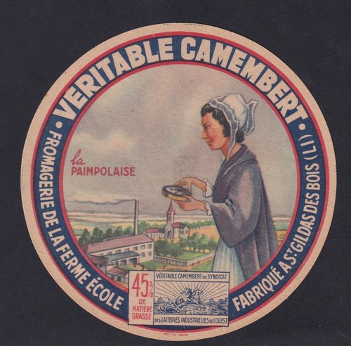 Ancienne étiquette fromage - ,