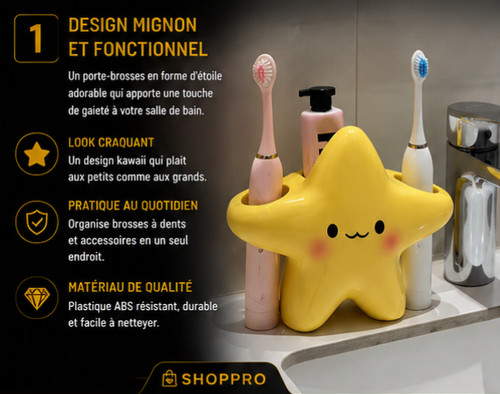 Support brosse dents - support, à