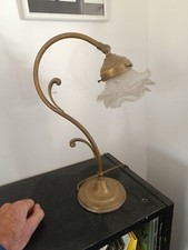 LAMPE  ART DECO ART NOUVEAU TULIPE PATE DE VERRE BUREAU SALON LOFT CHAMBRE