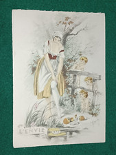 CPA - 7 Péchés Capitaux - L'Envie - Illustrateur Maudy