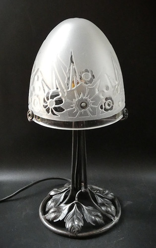 Lampe époque art déco - art, fer