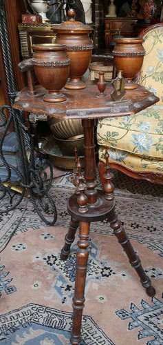 Table fumeur noyer xixème - de,