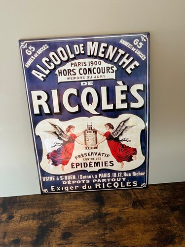 Plaque publicitaire ricqles - plaque,
