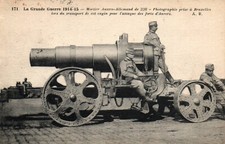 CPA Militaria - Guerre 1914 - 171. Mortier Austro-Allemand de 320 à Bruxelles