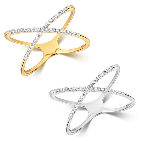 Bague femme blanc jaune - blanc/jaune, 9
