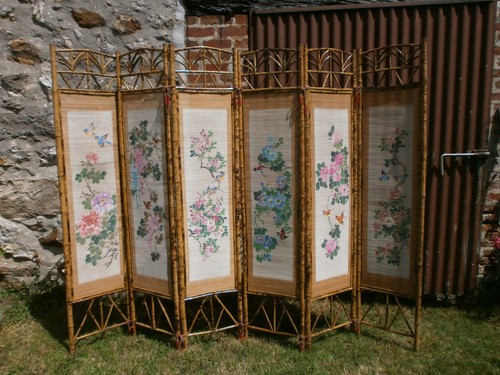 Paravent chinois bambou - paravent,