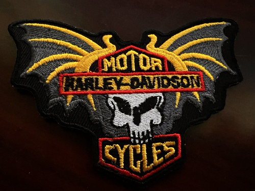 Winged skull harley - 4",