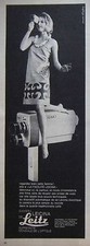 PUBLICITÉ PRESSE 1962 CAMÉRA LEICINA DE LEITZ SUPRÉMATIE OPTIQUE - ADVERTISING