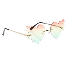  Lunettes de soleil en forme de cœur, accessoires amusants, nouveauté,