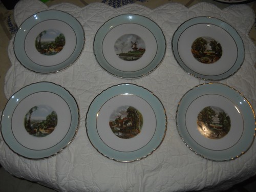 Six assiettes desserts - six , assiettes 