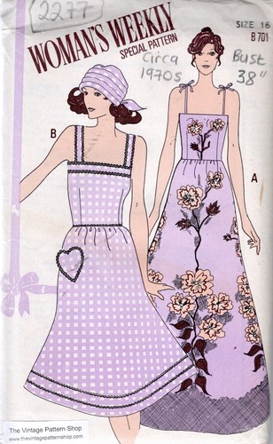 1970s vintage couture motif - vintage,