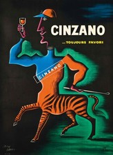 AFFICHE  POSTER    CINZANO